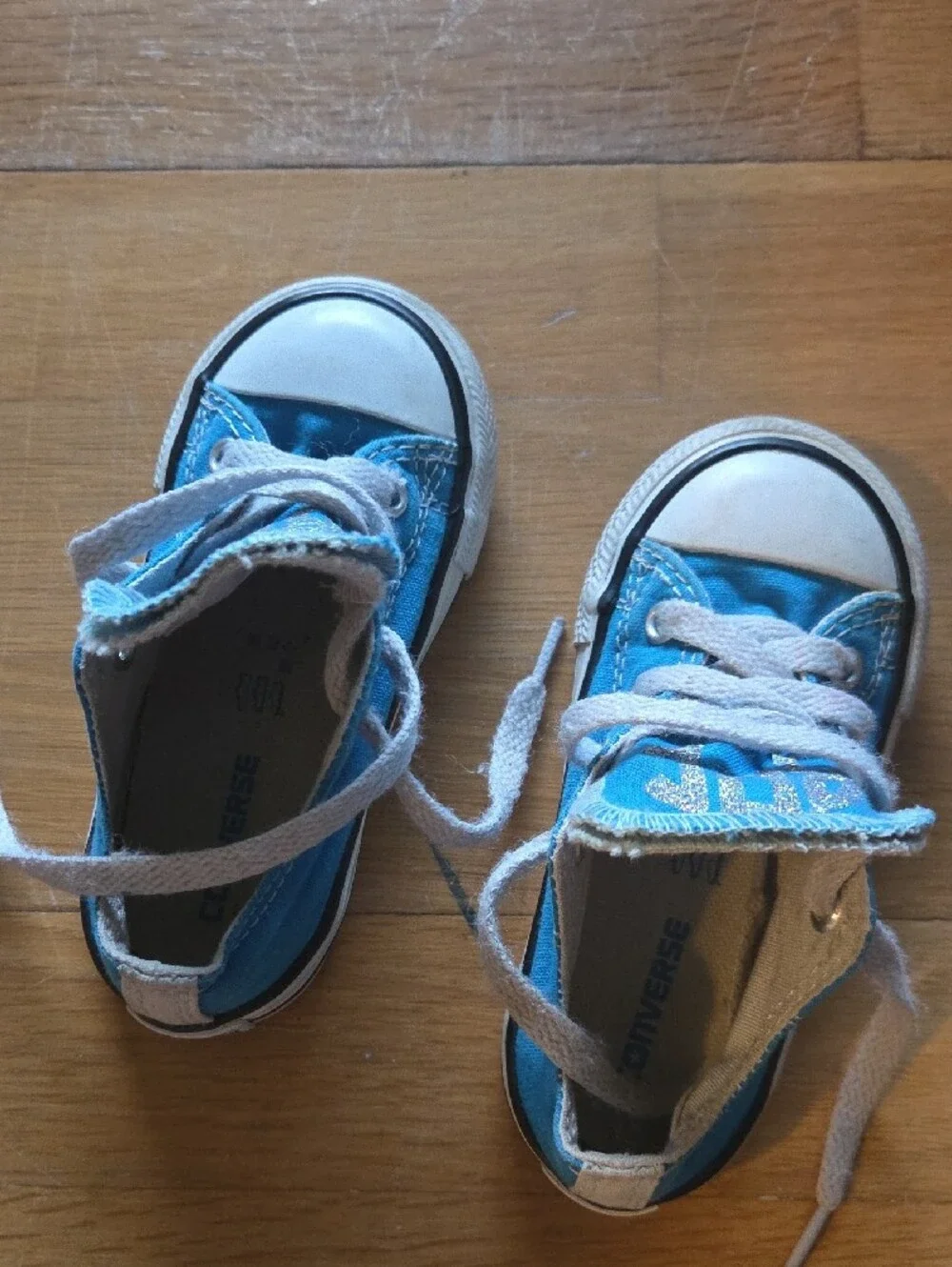 Converse | Kids Turquoise Low-Top Sneakers with White Accents